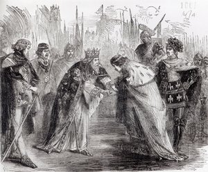 Édouard le Prince Noir présentant le roi Jean II de France à son père, Édouard III